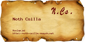 Noth Csilla névjegykártya